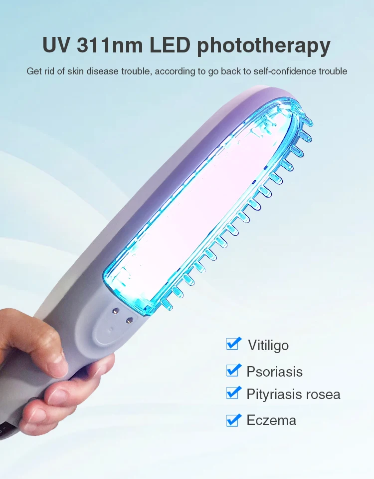 Yonker Ce YK-6000BT Portable Price for Vitiligo Psoriasis Uv Lamp led diode uvb phototherapy 311nm