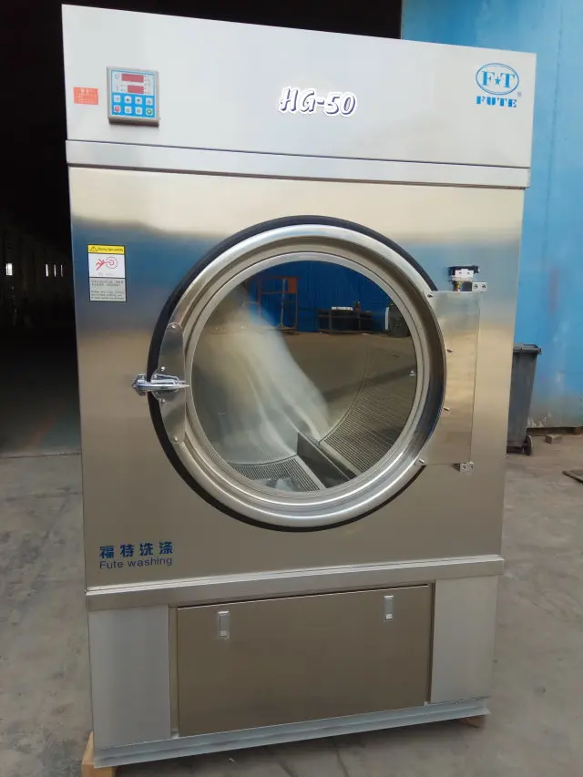 HOOP hotel hospital use HG-50/D 50Kg commercial & industrial gas steam & electric stainless steel tumble dryer laundry machine