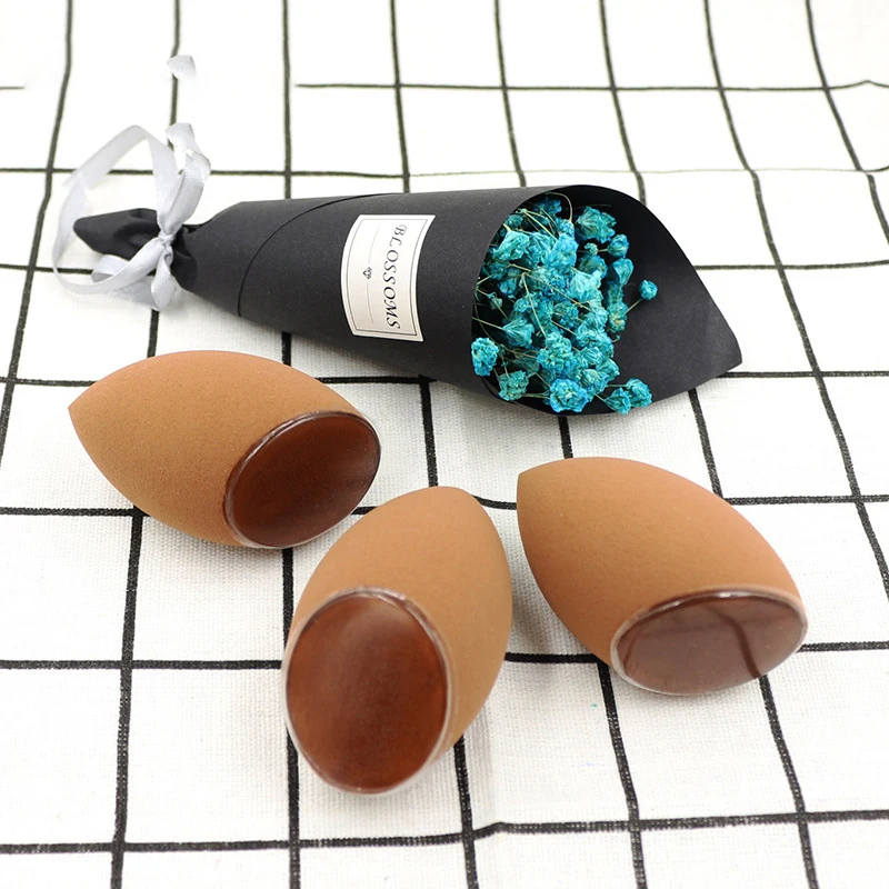 2024 Dual Use Silicone Private Label 2 in 1 Multi-functional Washable Waterdrop Beveled Makeup Blender Latex Free Beauty Sponge