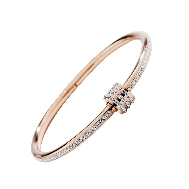 2024 fashion trendy women nice bracelet jewelry stainless steel 18k gold plated non tarnish bangle bracelet mixed designs