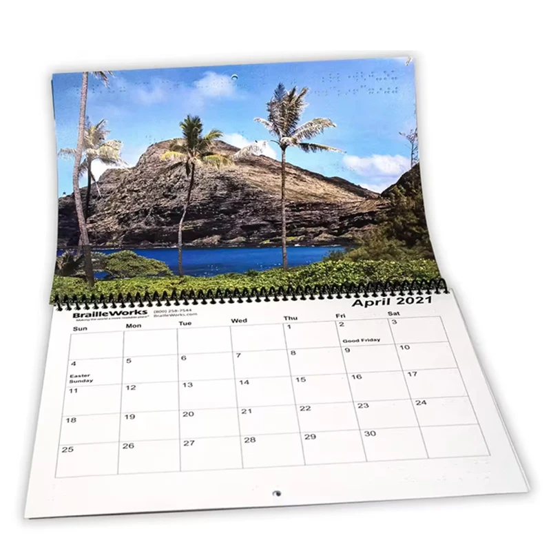2025 Desk Calendar Large Monthly Desk Pad Calendar Logo A5 Business Pu Diary Planner Notebook With Calendar