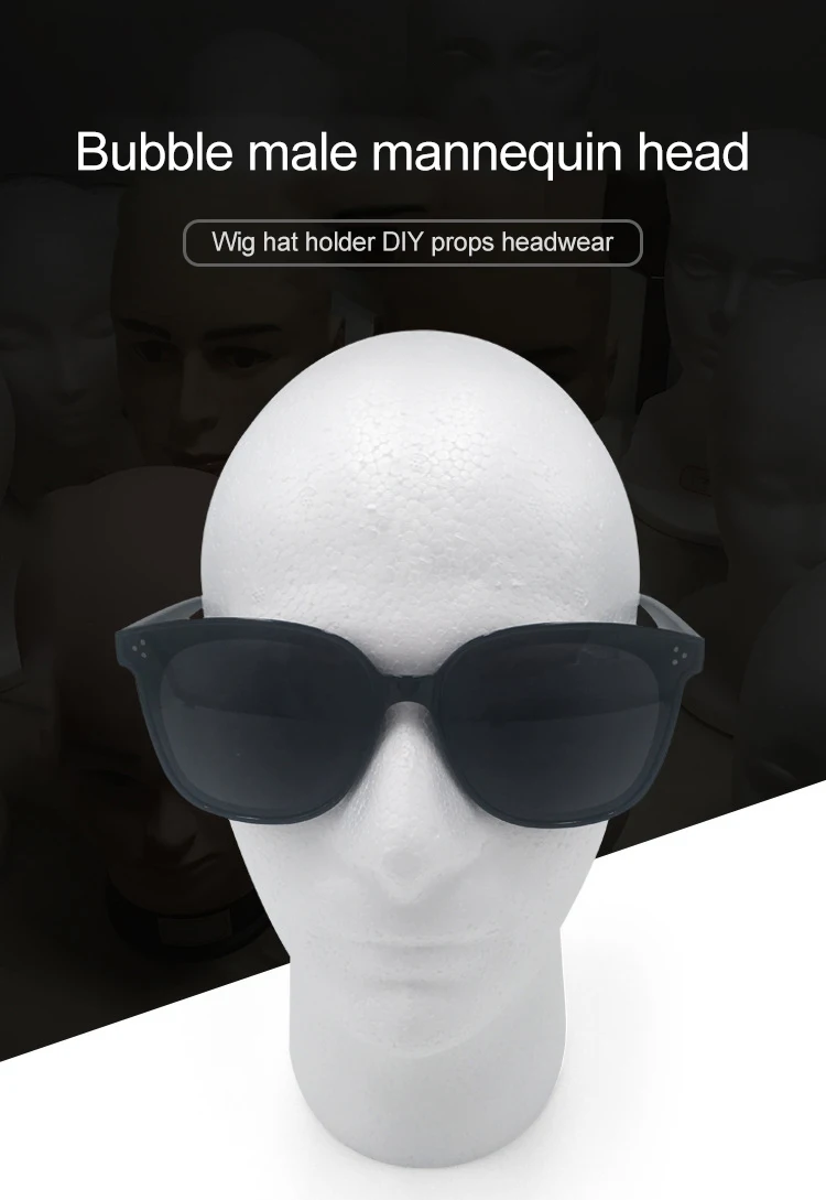 Оптовая продажа, низкая цена, малыш, розовый мужской, лысая, тренировочная голова, пластиковый макияж, голова манекена