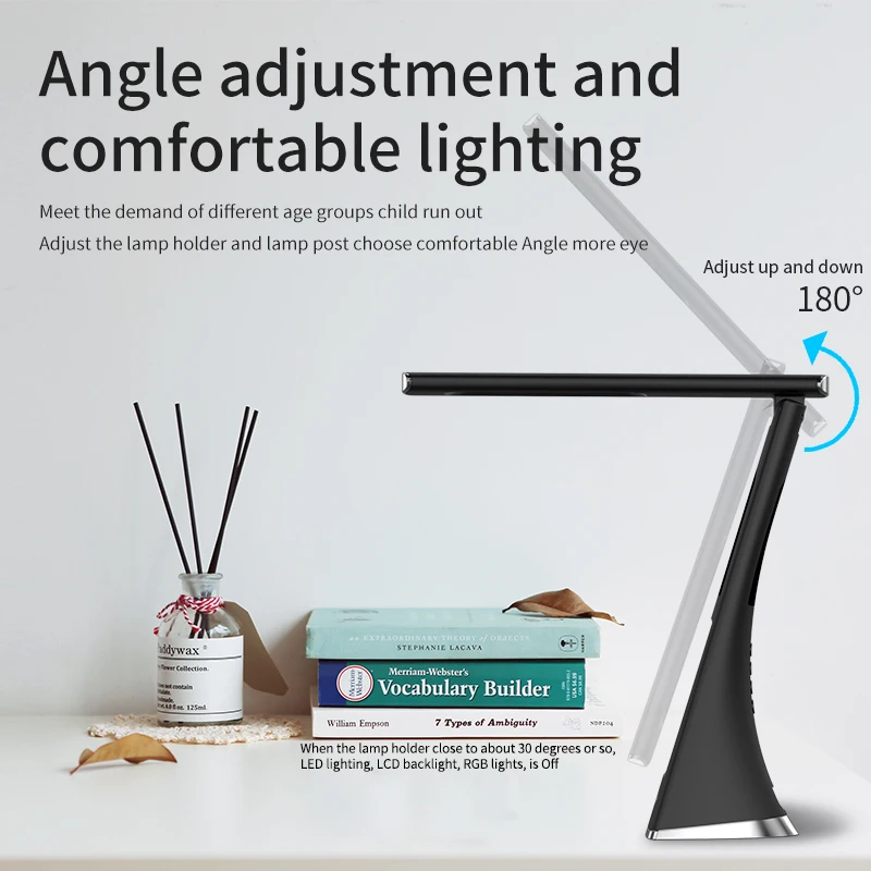 Wholesale Modern 1200 mAh large capacity USB LED Reading Study Table Desk Light Lamp