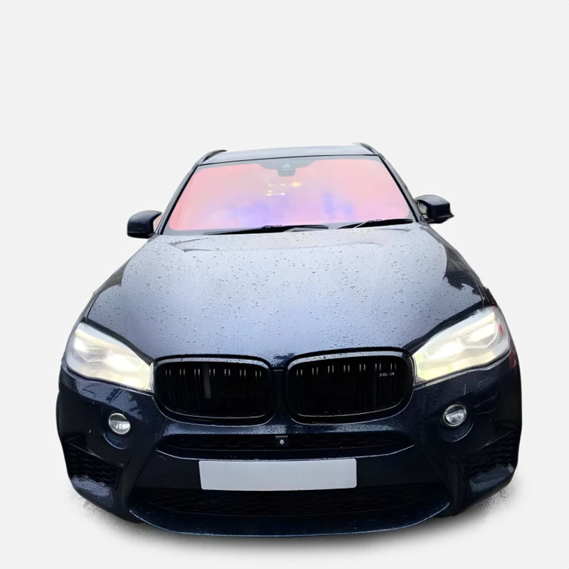 Free Sample Two Tone Car Window Tinting Film Sunset Burning Sky Red Purple   80% Nano Ceramic Solar  Blue Chameleon Tint
