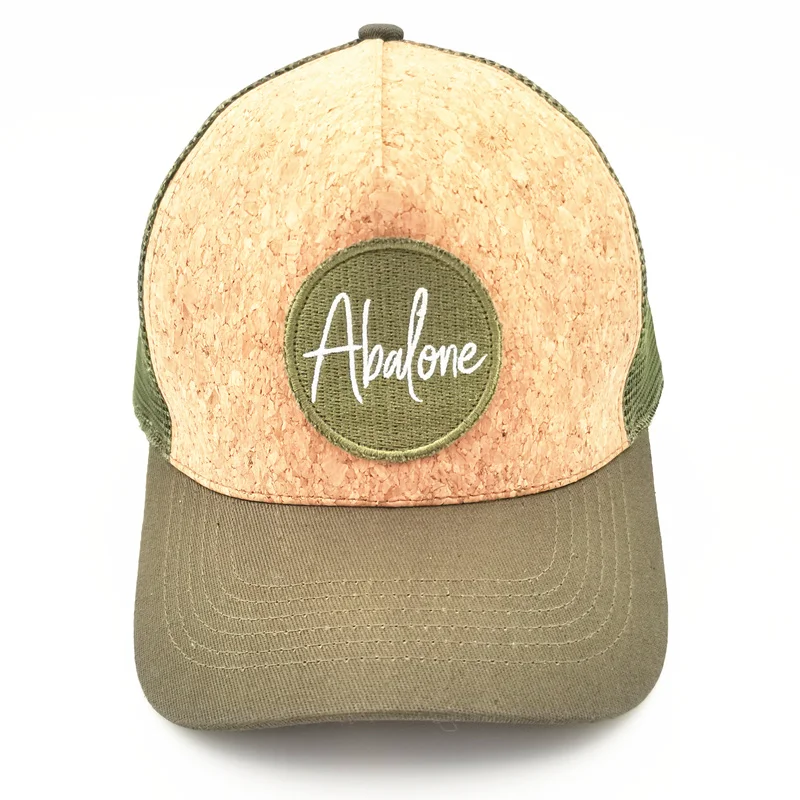 Mesh Trucker Cap with cork fabric