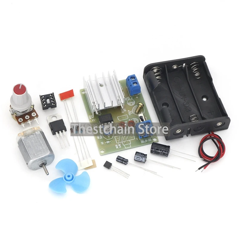NE555 Motor Speed Regulation Kit Maker DIY Teaching Electronic Manufacturing Technology Test Assembly Training Welding