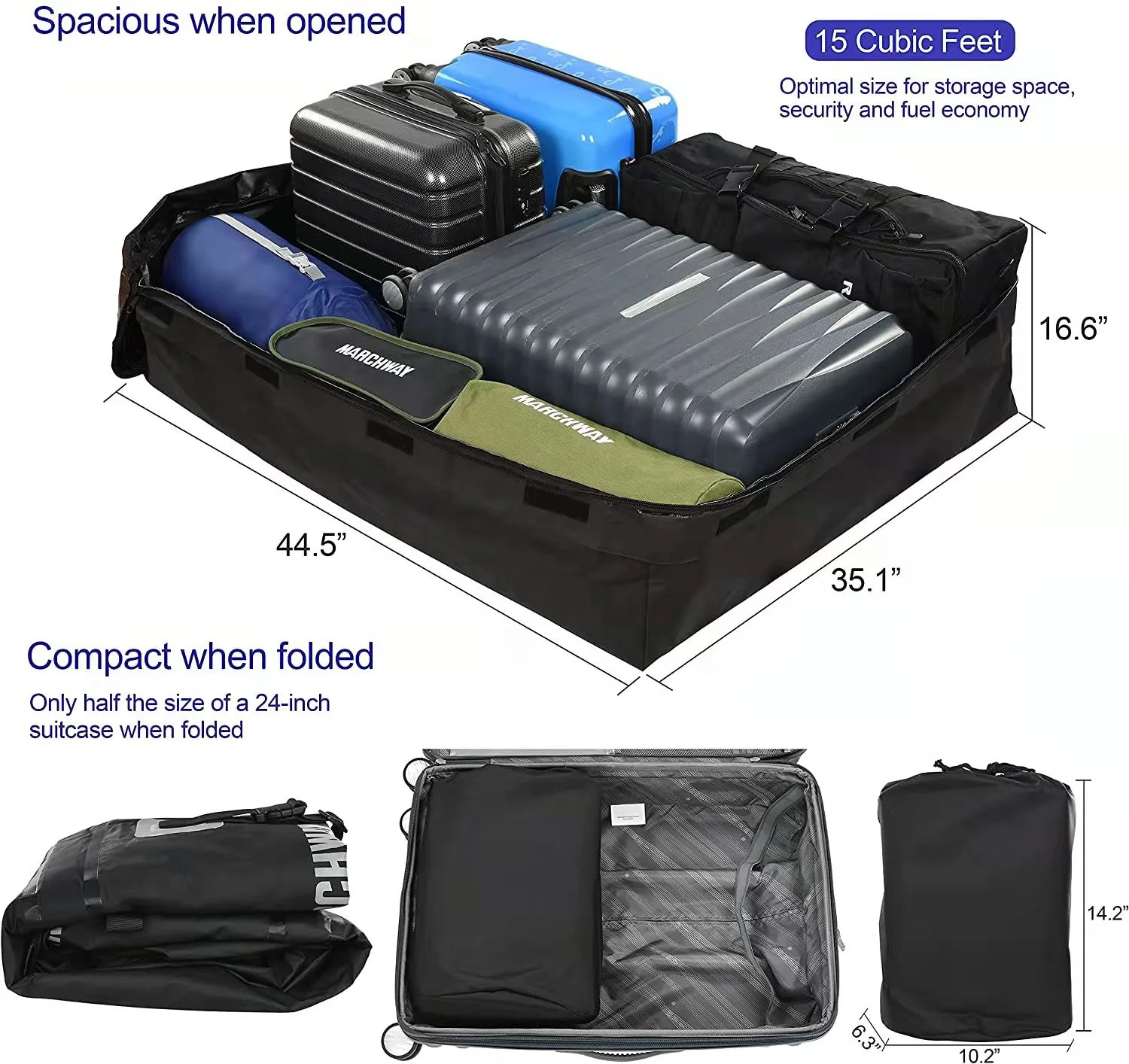 2022 New Arrival Car Camping Accessories Outdoor Travelling Cargo Roof Bags