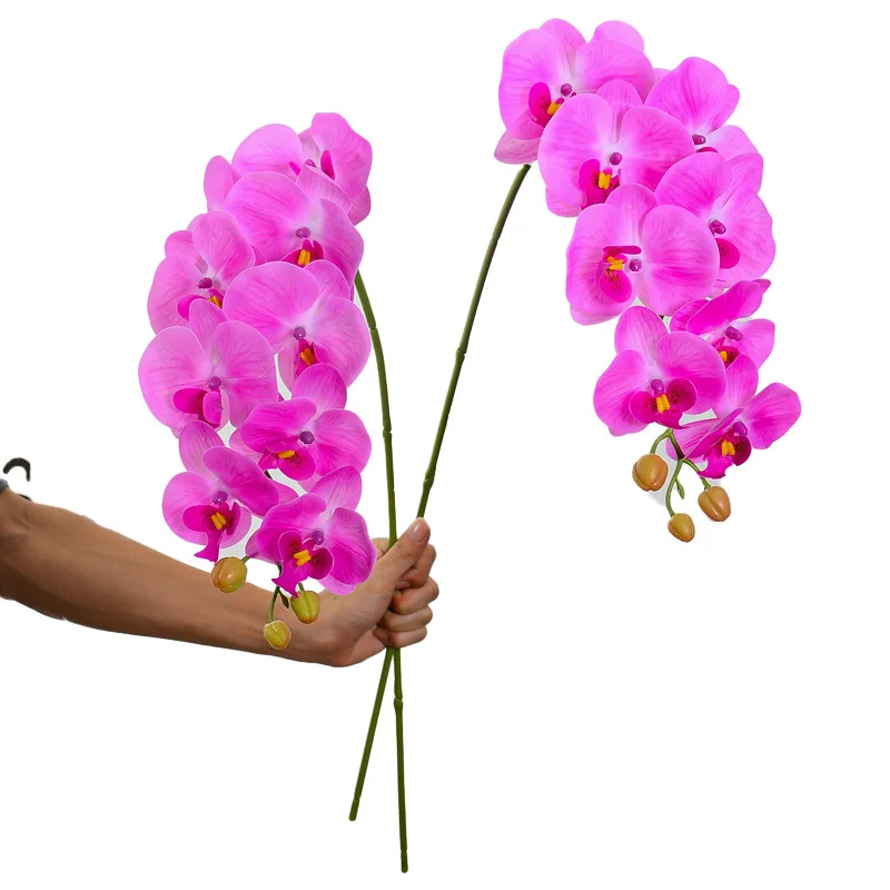 Латекс настоящий на ощупь цветок орхидеи фаленопсис свадебные украшения искусственные цветы