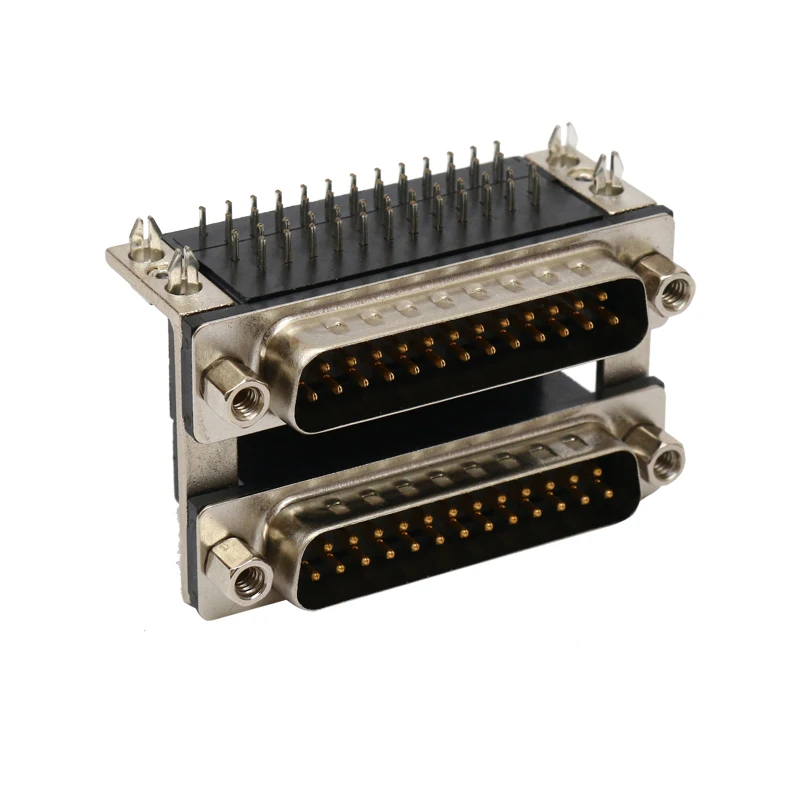 Wanlink D-SUB разъем зарядное устройство с двумя портами DR25 мужской + DR25 мужской правый угол типа