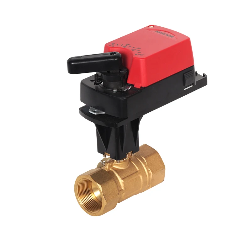 Three way Electric Control Ball Valve with damper actuator DN15-DN50
