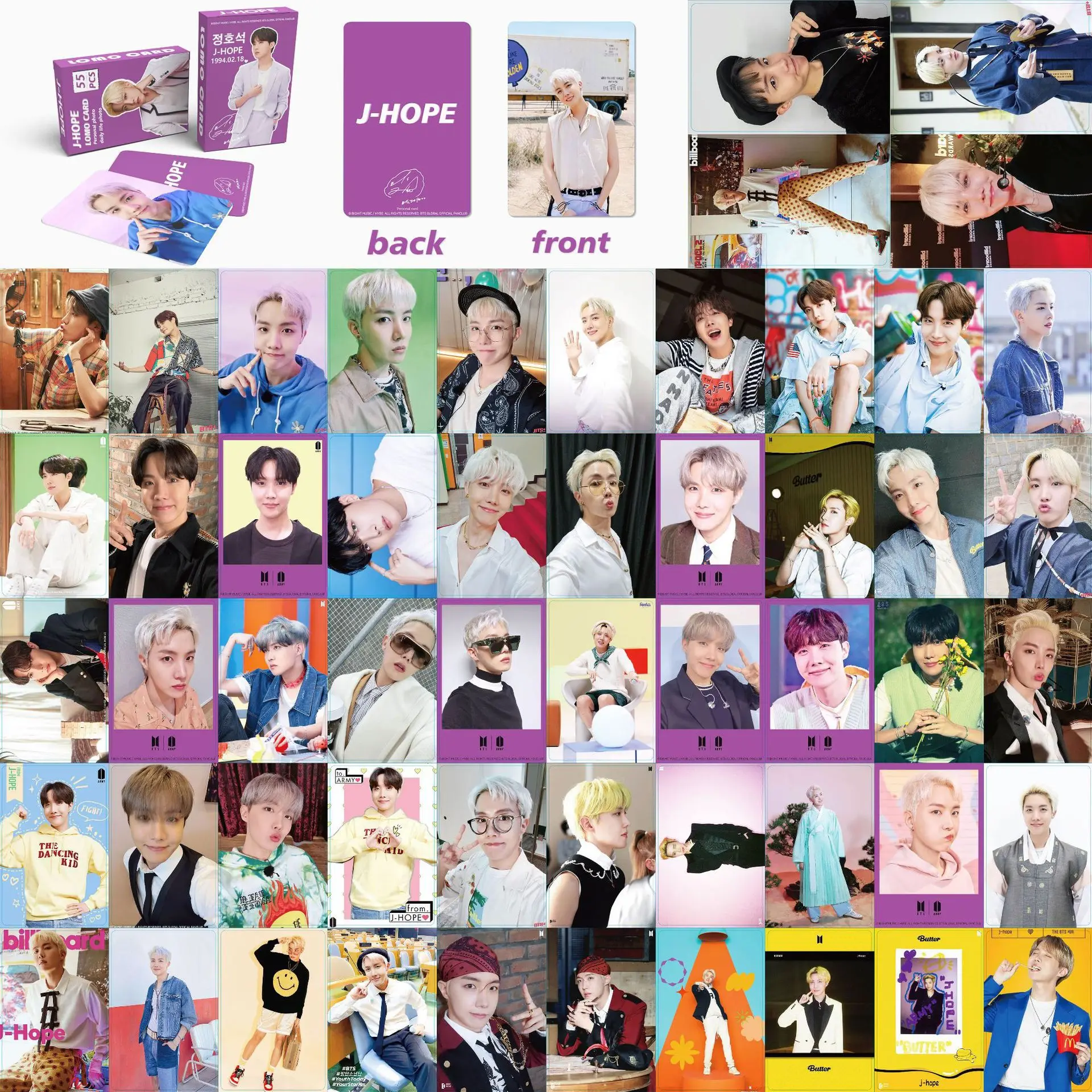 Оптовая продажа Kpop Idol Group Merch 55 шт./коробка Bangtan Boys V журнал Octorber Фотокарточка Lomo Card
