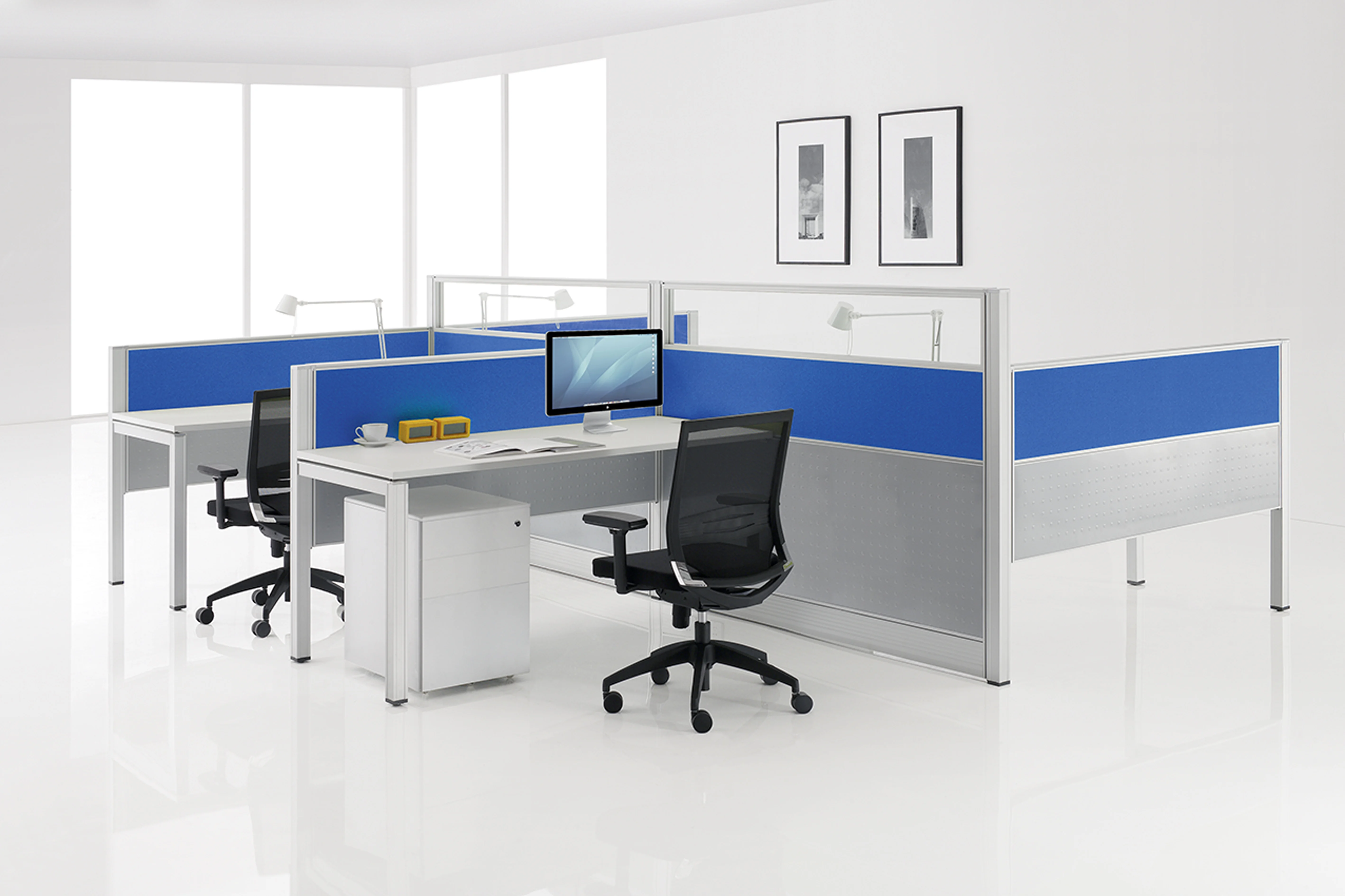 2024 Movable Studio Modular Manufacturer Desk Computer Office Partition Workstation Cubicles