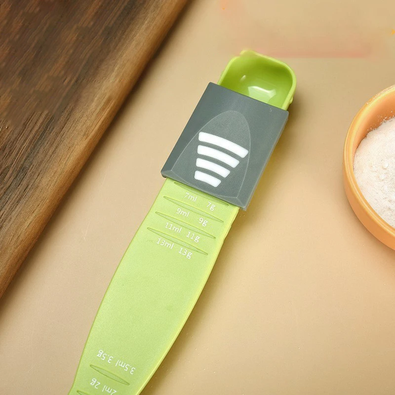 DD2389 ABS Kitchen Metering Spoon Double Head High Precise Powder Scale Measure Spoon Mark Baking Coffee Measuring Spoon