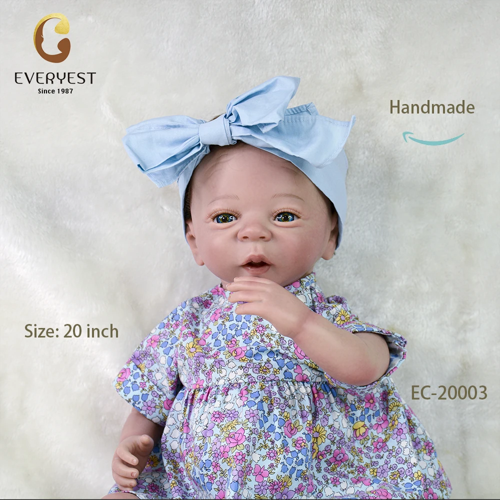 Doll Maker Custom High Quality 50 cm Reborn Dolls Realistic Bebe Newborn Reborn Baby Dolls