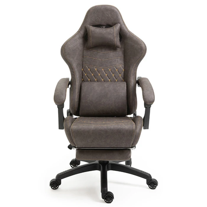 black leather gaming chair customized gaming chair