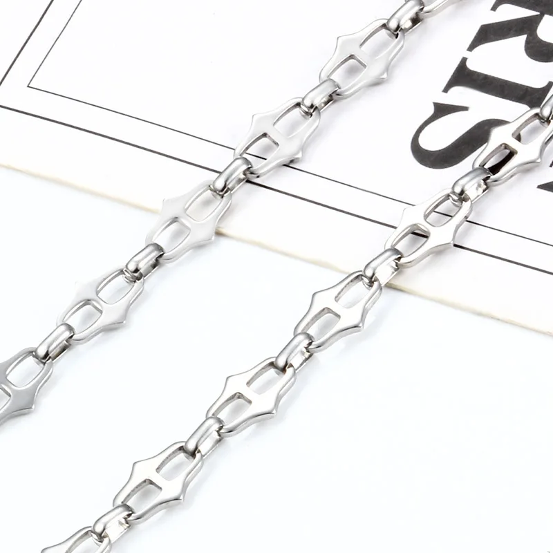 New Japanese-Style Stainless Steel Chain with Unique Design | DIY Luxury Chain for Personalized Necklace & Bracelet Making