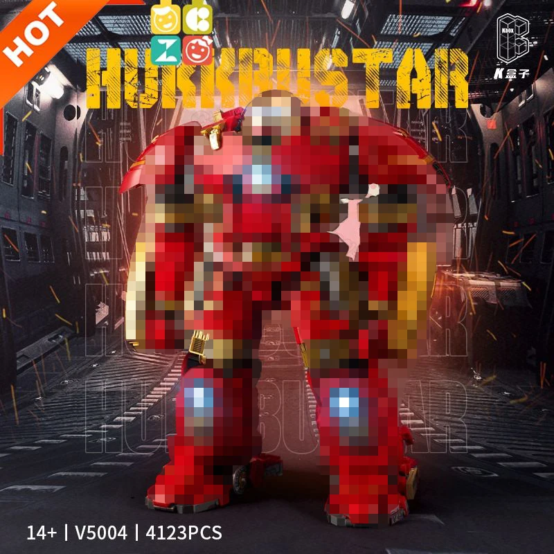 V5004 10513 Супер Герои строительные игрушки 76210 Hulkbuster Mk44 блоки Кубики Игрушки Детские Рождественские подарки