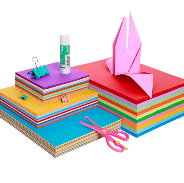Wholesales A4 50*70cm Handmade Paper Copy Paper Fluorescent Cardboard Assorted For Kids DIY
