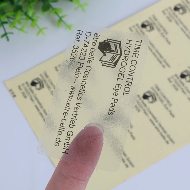 waterproof transparent self adhesive PVC sticker paper