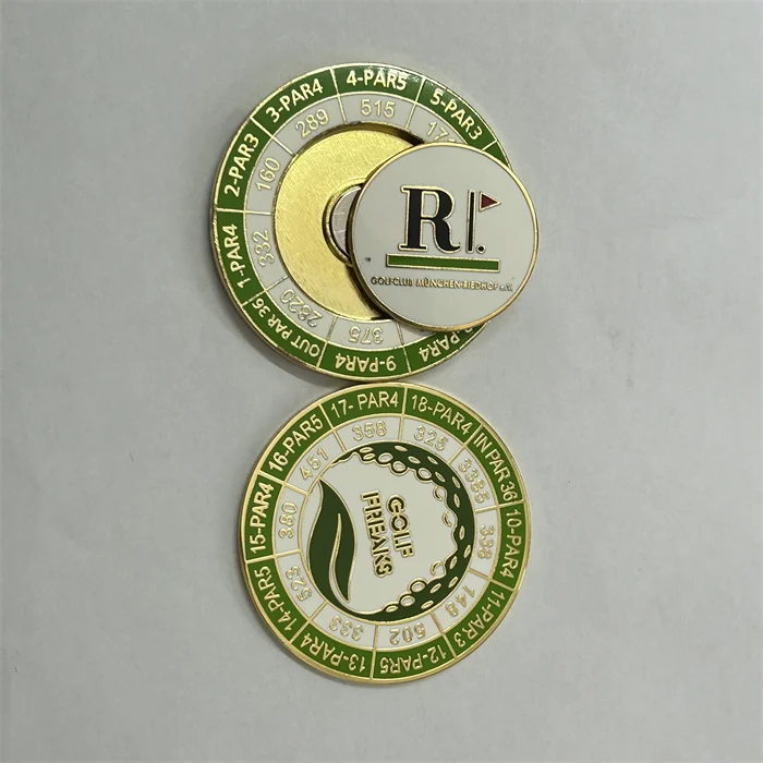High Quality Free Sample Golf Magnet Gifts Set Challenge Golf Marker Souvenirs Casino Yardage Coin Poker Accessories Poker Chips