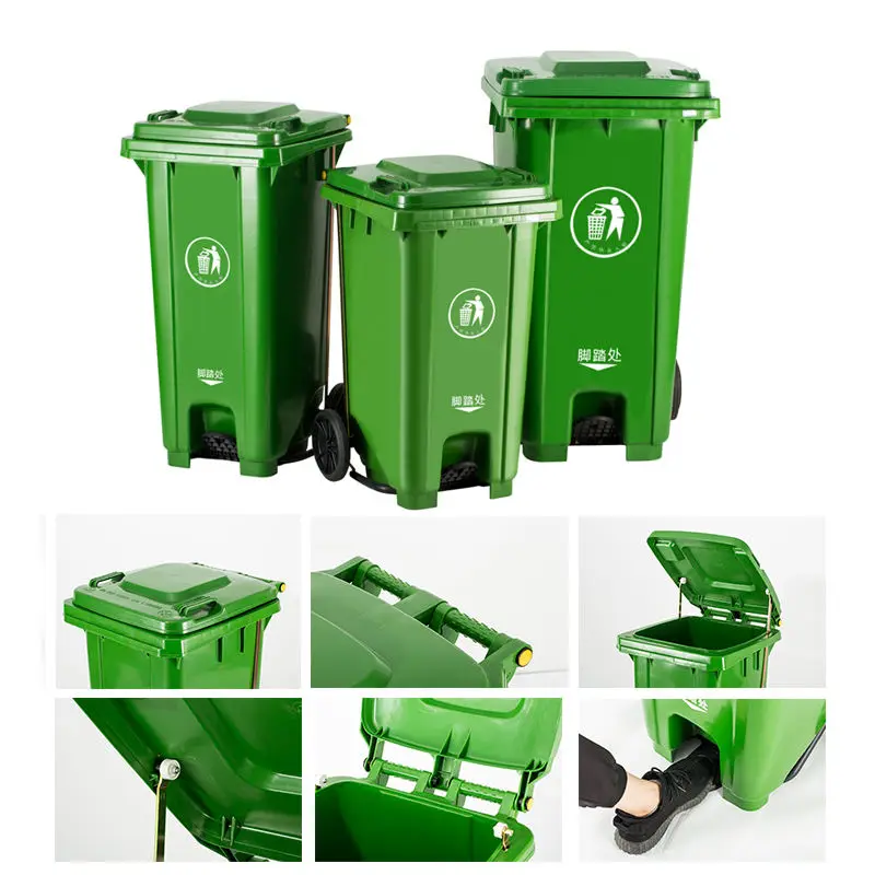 Manufacturer 120l 240 liters 360l 660l 1100l outdoor plastic dustbin/plastic wheelie bin/waste garbage bins for sale prices
