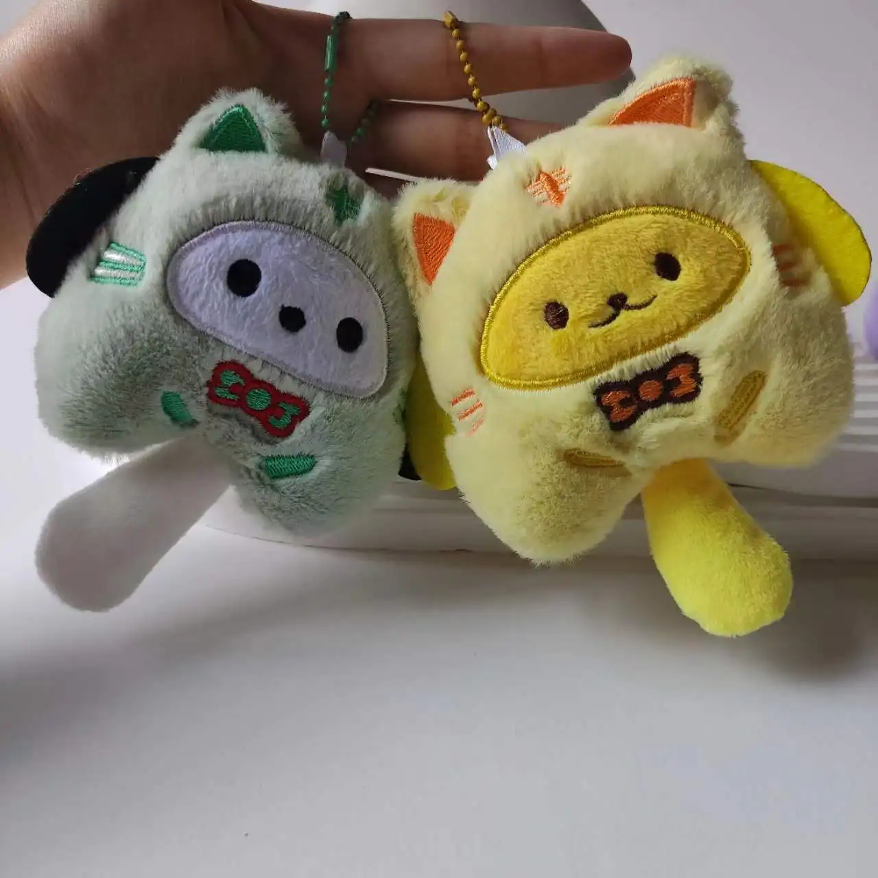 Wholesale cartoon cute Kulomi doll toys Kawaii Melody plush pendant backpack key chain doll KT Cat jewelry gifts