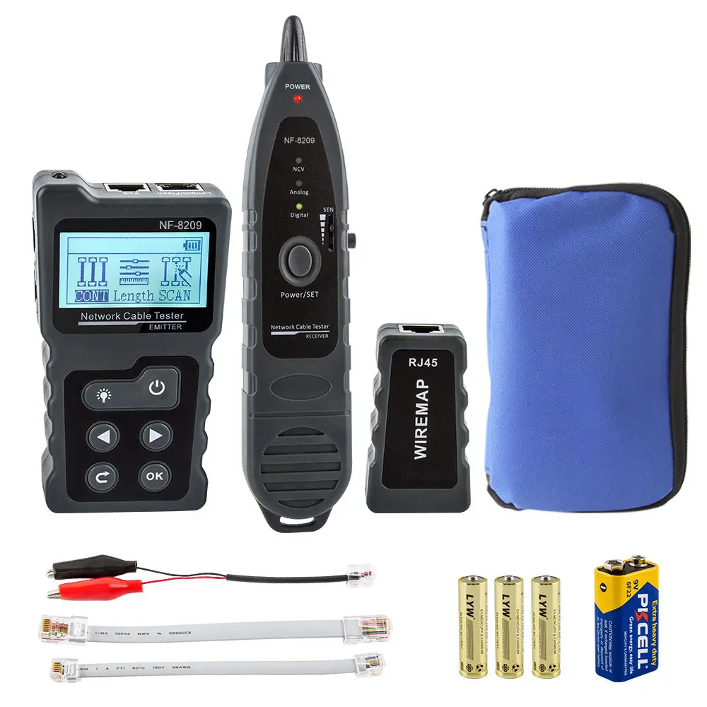 Новейший NF-8209 цифровой сигнал сетевой тестер Ethernet длина кабеля кабель finder