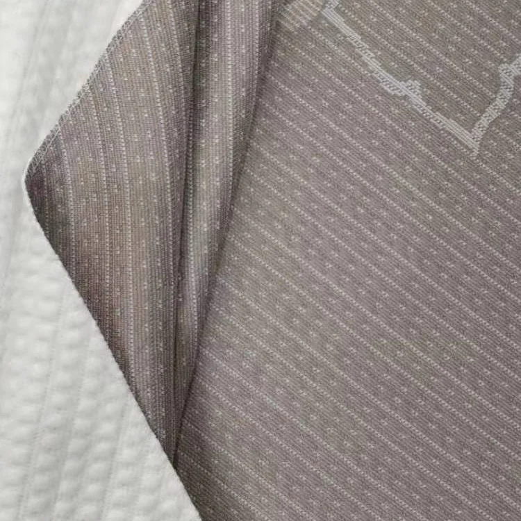 Soft Knit Waffle Knit Fabric 100% Polyester Mesh Jersey Fabric Rayon / Polyester Jacquard Fabric 380-550GSM Plain Dyed Knitted