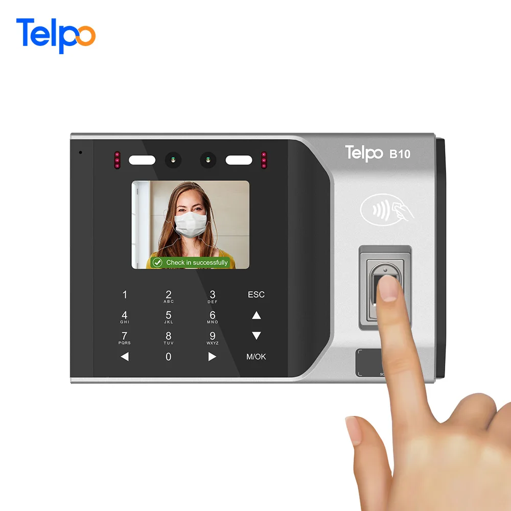  Telpo B10 устройство распознавания лиц отпечатков пальцев времени посещаемости с