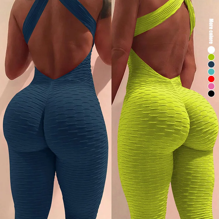 
Private Label Playsuit Bodycon Jumpsuit Fitness Apparel Active Wear Women 