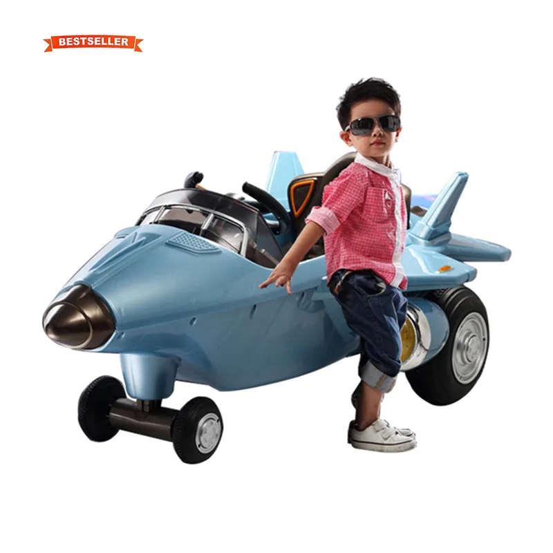 ASTM FCC factory children ride on car drivable electric kids toys plane car 12v kids electric car with remote controller
