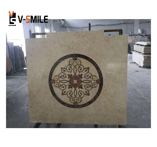 Egyptian beige Stone Slab Sunny Beige Marble Pieces Cut To Size Floor Tile