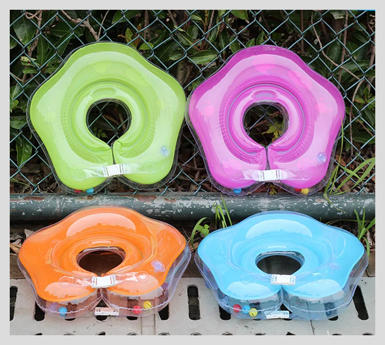 Customized PVC baby spa swim ring  pool float collar water toy inflatable infant swim float neck ring baby swimming ring