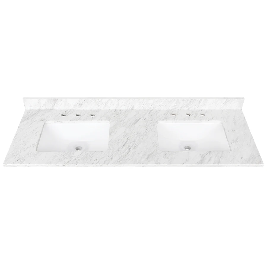 Ready to ship 2019 new design carrara white marble kitchen countertops and worktop