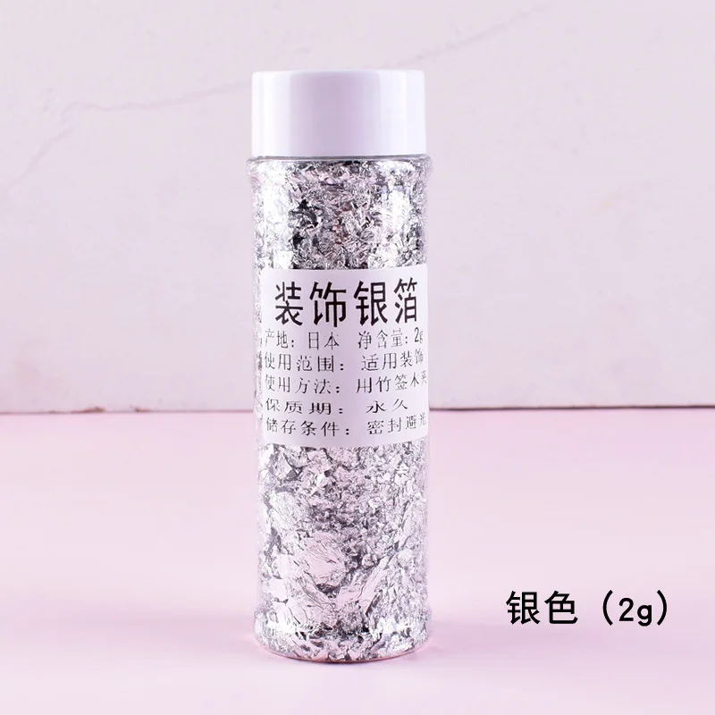2g/3g/5g Decorative Gold Leaf Flakes for Gilding DIY Nail Art Decor Glitters Craft Foil Paper Decorative Gold Leaf