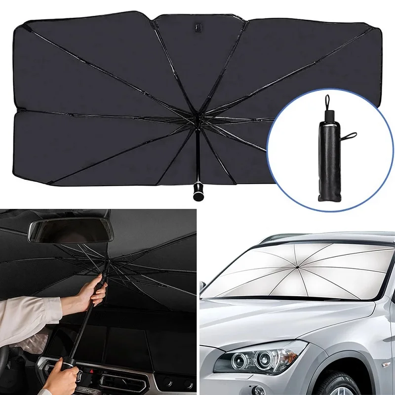 Folding Umbrella Sun Shield For Car Parasol Windshield Uv Protection Sun Shade Front Window Prevent Falling Wear-Resistant