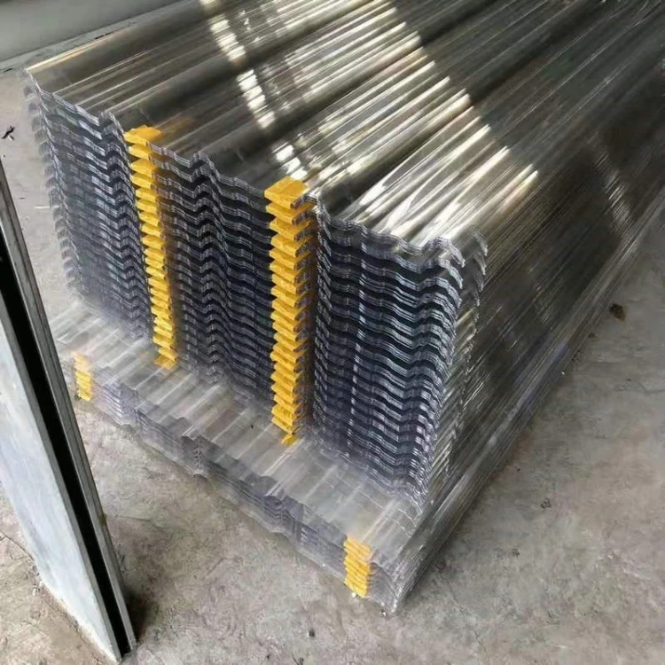 Trapezoidal Corrugated Polycarbonate Daylighting Panels Roofing Transparent Tile for Greenhouse