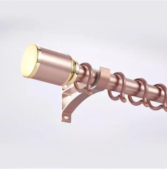 2023 new Luxury gold multifunction suction 46-92 inches big  28mm shower curtain rod pole