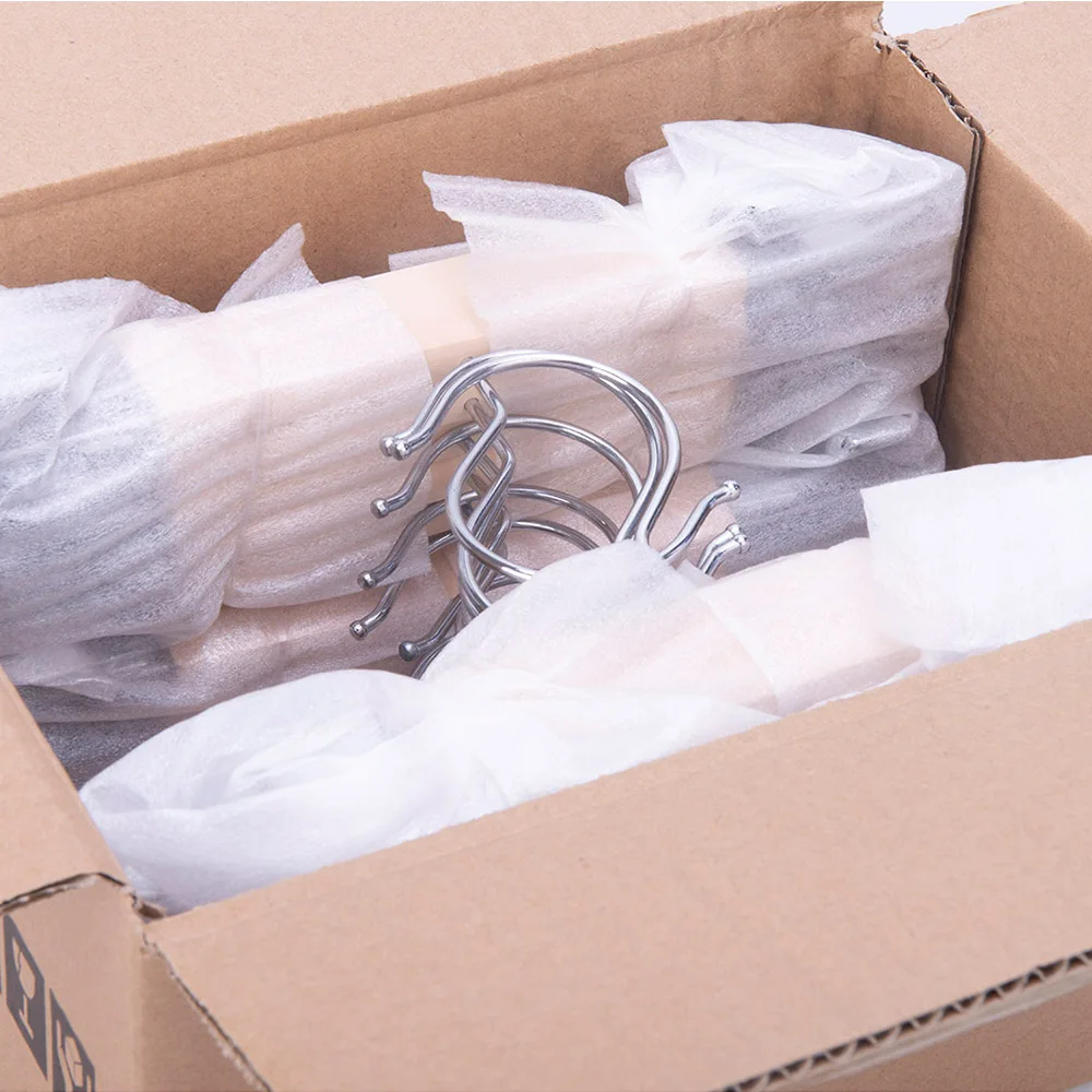 Solid Wood Jeans Skirt Pant Hanger with Swivel Hook Trouser Hangers for Jeans Slacks Underwear Wooden Hangers with Clips