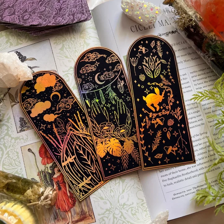 Recycled Custom Souvenir Christmas Gift Horoscope Celestial Fancy Paper Bookmark