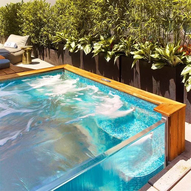 Наружные акриловые стеклянные плавательные бассейны на заказ