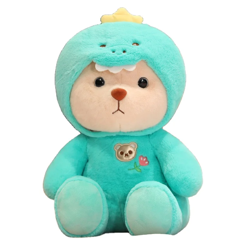 New Creative Lina Bear Stuffed Doll Transformation Dinosaur Shark Sheep Cute Bear Anime Plush Toys Mini Teddy Bear Plushie Doll