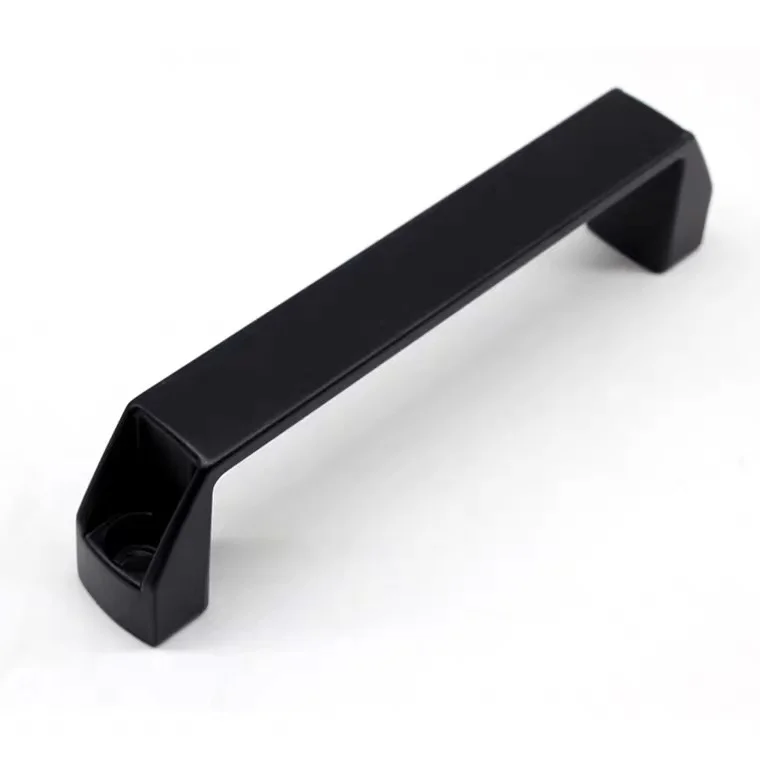 AIMINO Industrial Pull Handle Black Plastic Nylon T Slot Door Box Side Handle for Aluminum Extrusion Profile