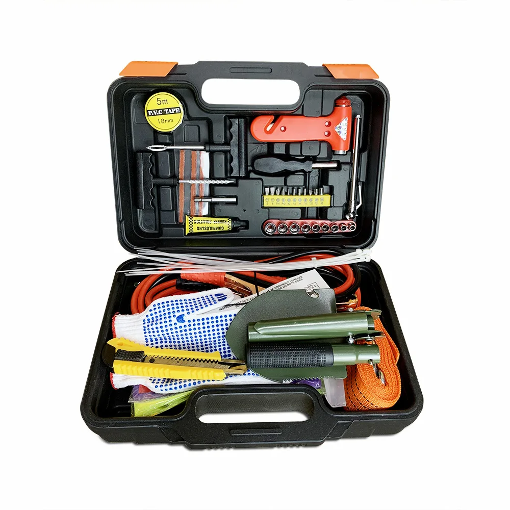 roadside vehicle emergency tools combination kit toolbox vehicle mounted multifunctional tools  for  car  Road Safety Kitauto