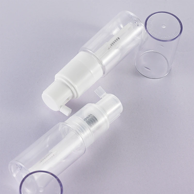 Hot Selling 35ml Empty Clear Small Plastic Powder Pump Spray Bottle for Glitter