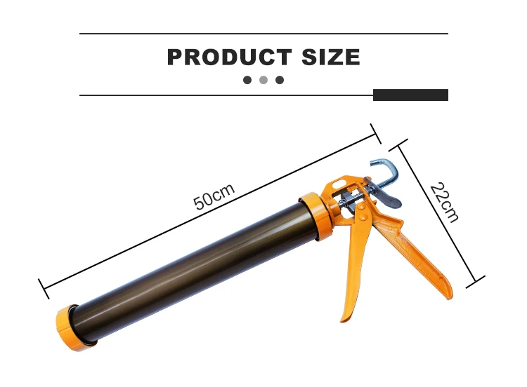 XMH Caulk Gun Manufacturer Factory Wholesale 600ml Sausage 15inch Hand Tool Manual Caulking gun For Urethane Silicone sealant