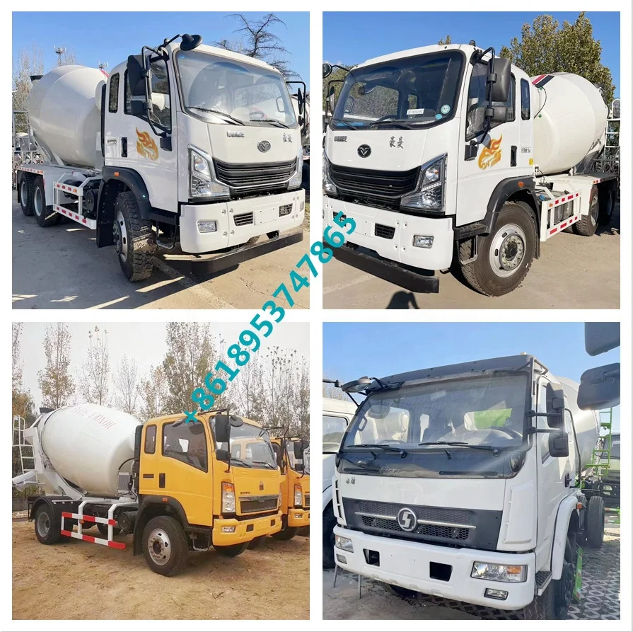 HOWO 4X2 4 cbm 6 cubic yards cement concrete mixer truck hydraulic pump for concrete mixer truck for sale in dubai