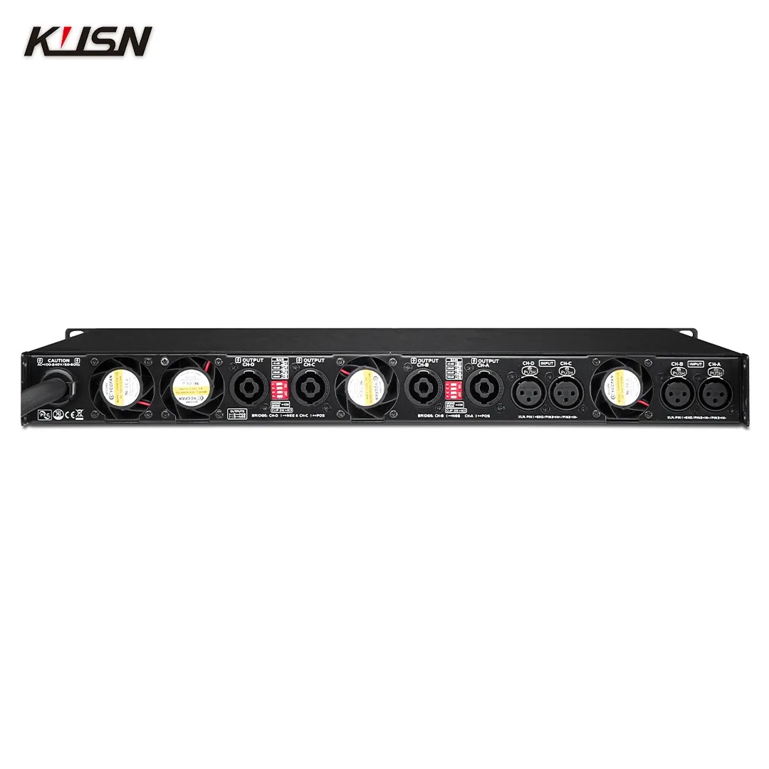 4200W X2 CLASS D Professional Digital Amplifier 8 Ohm Stereo 1U Power High-End Large Performances Bars Party