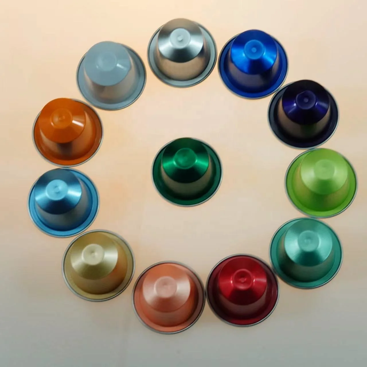 Reusable  Coffee Capsules Disposable coffee Pods Empty Aluminum Foil Coffee Capsule With Lids Coffeeware