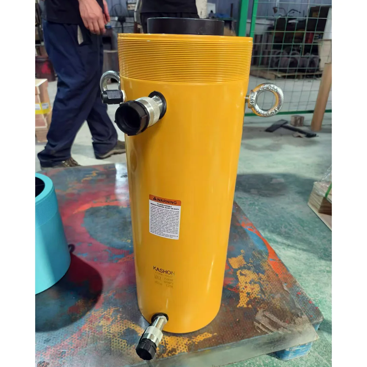 RR-5013, 50 ton Double-acting Long Stroke Hydraulic Cylinder, 334mm Stroke Lift Jack, Press Machine Jack , With CE Certification